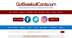 Desktop Screenshot of gotbaseballcards.com